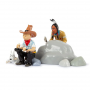 Figurine Tintin, Snowy and a native American, Tintin in America (Tintinimaginatio 29260)