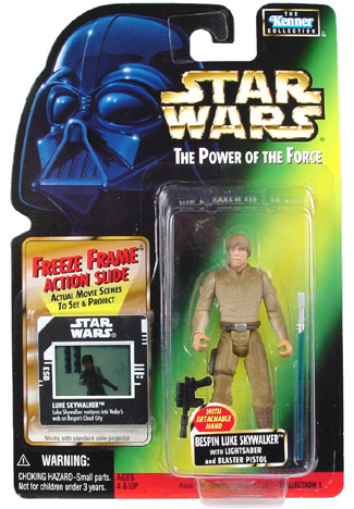 Star Wars Power of the Force Freeze Frame Bespin Luke Skywalker Kenner 1997 