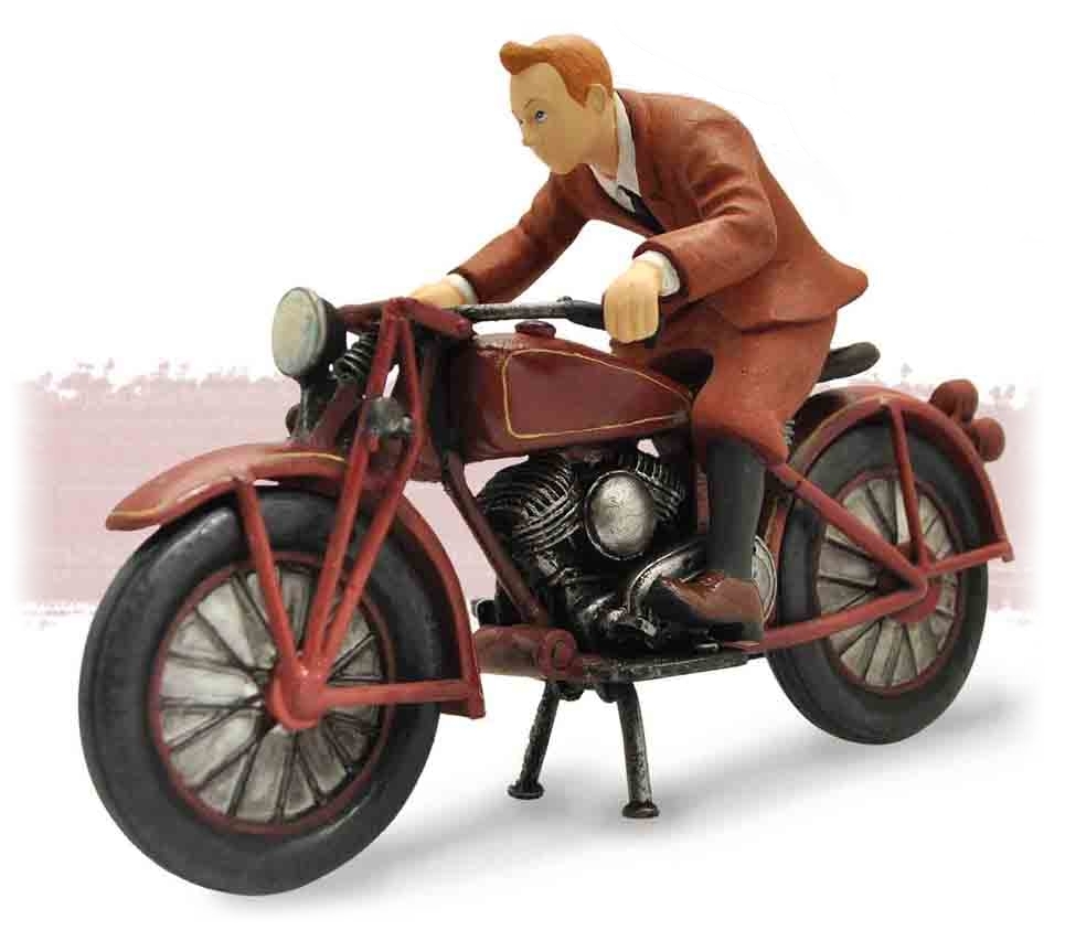 LES AVENTURES DE TINTIN, LE FILM: TINTIN & MOTO - coffret figurine 10 cm,  plastoy, plast60872