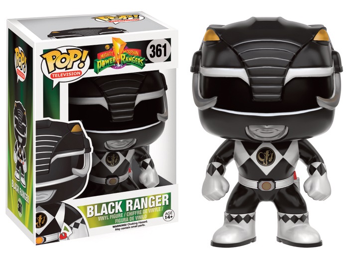 POWER RANGERS: BLACK RANGER, POP! - figurine vinyl 10 cm