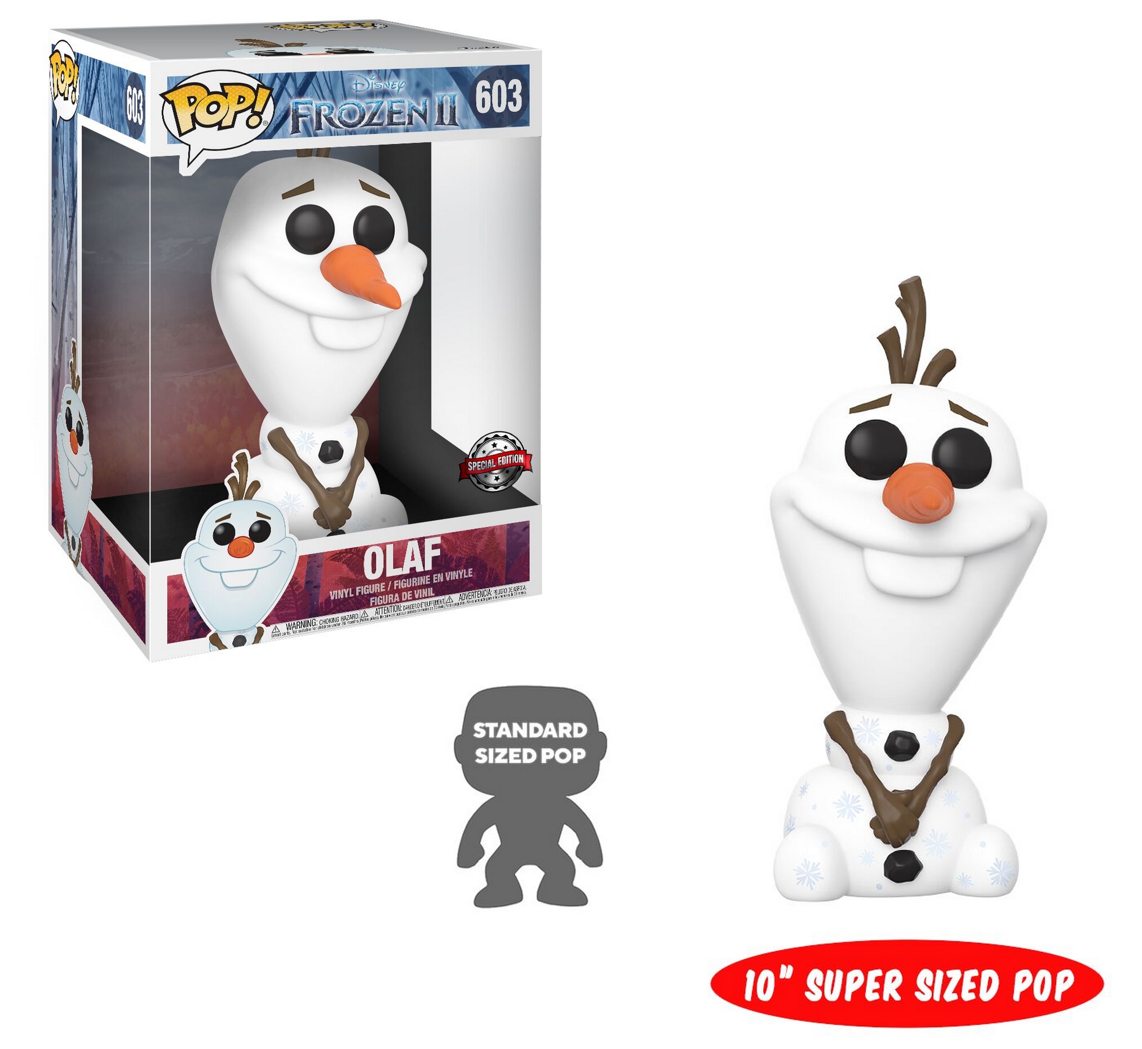 Funko Pop Olaf 603 Super Sized Frozen la Reine des Neiges 42848