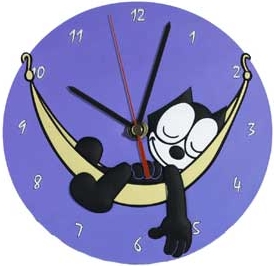 FELIX LE CHAT - horloge pvc 18 cm