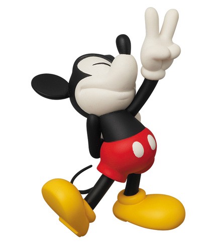 MICKEY MOUSE: PEACE SIGN UDF, ROEN COLLECTION SERIES 2 - figurine plastique 8 cm