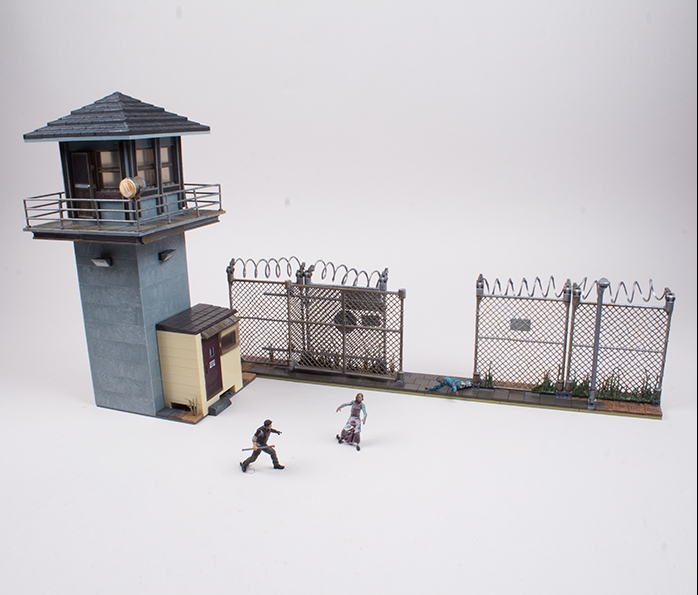 systematisk håber Modsætte sig THE WALKING DEAD (TV): PRISON TOWER & GATE - building set, McFarlane,  mcf14527