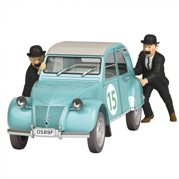 Les voitures de Tintin 1/24 N°54, la 2cv du rallye Coke en stock Moulinsart 2022 (29954)