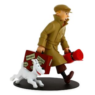 Figurine de collection Tintin et Milou V2 "Ils arrivent !!" 17,5CM NEUVE 