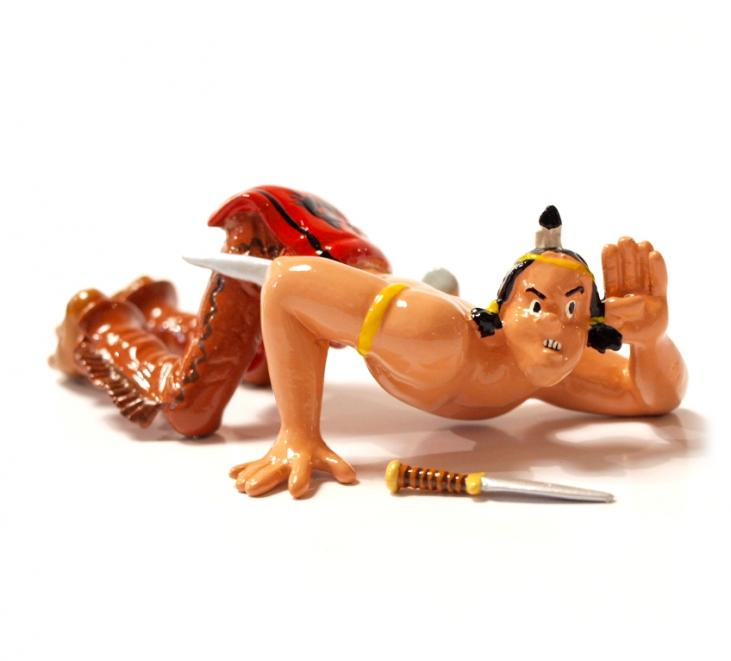 OUMPAH-PAH - RAMPANT A L'ECOUTE - figurine métal 9.5 cm