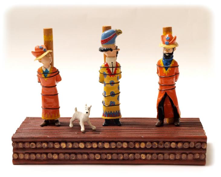 TINTIN: LE BUCHER Pixi 3° collection - figurines métal 11 cm (occasion)