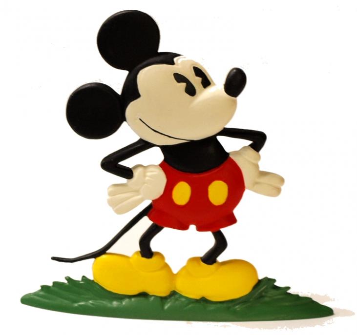 MICKEY: DEMI RONDE-BOSSE - figurine métal 15.5 cm