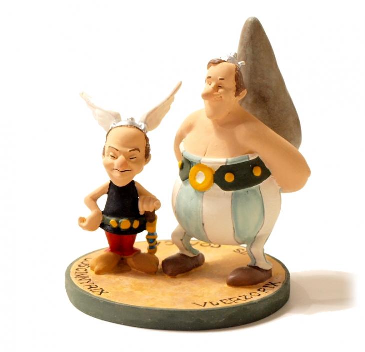 ASTERIX: UDERZORIX & GOSCINNYRIX - figurines métal 10 cm