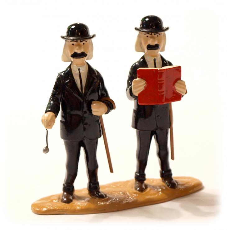 TINTIN: LES DUPONDT DANS LE DESERT - figurine métal 7.5 cm (pixi 4560 occasion)
