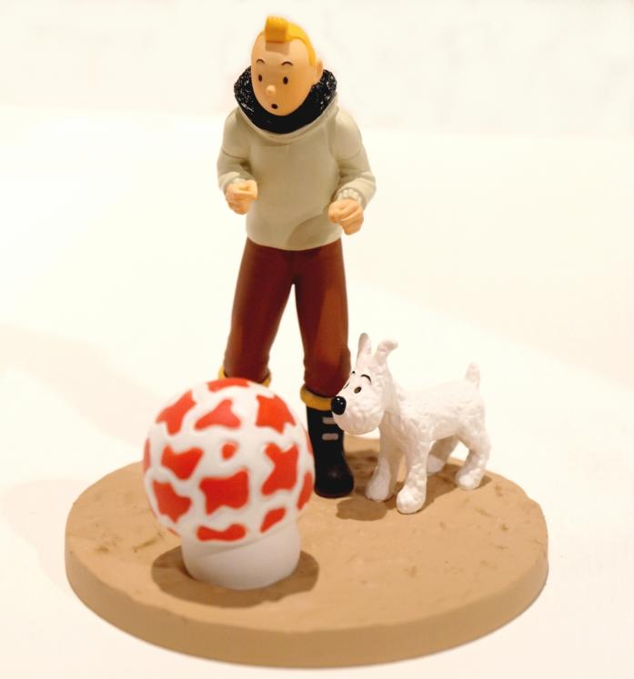 TINTIN: TINTIN AVIATEUR - coffret figurine plastique 8 cm