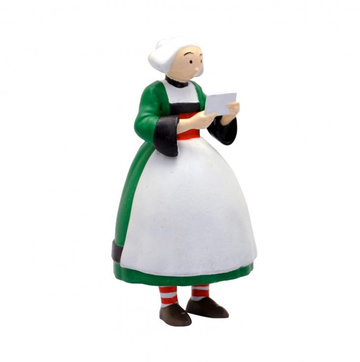 BECASSINE: BECASSINE CARTE POSTALE - figurine plastique 6 cm