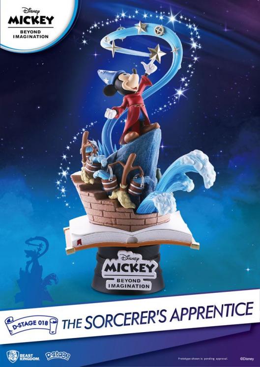 MICKEY, BEYOND IMAGINATION: THE SORCERER'S APPRENTICE, D-STAGE 018 - diorama pvc 15 cm