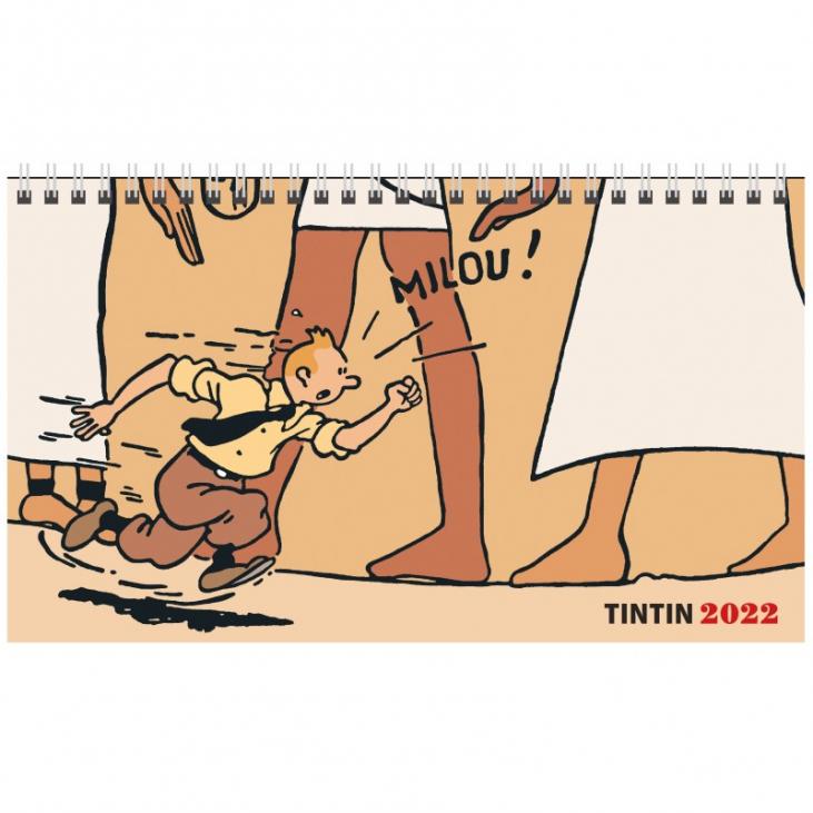 Calendrier à poser Tintin 2022 21 x 12.5 cm Moulinsart (24451)