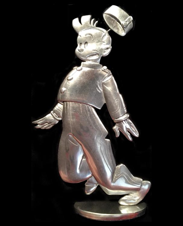 SPIROU: CHALAND - figurine en étain 12 cm