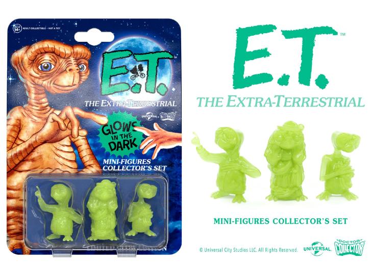 Figurines E.T. l'extra-terrestre (pack de 3) Doctor Collector Glow In The Dark