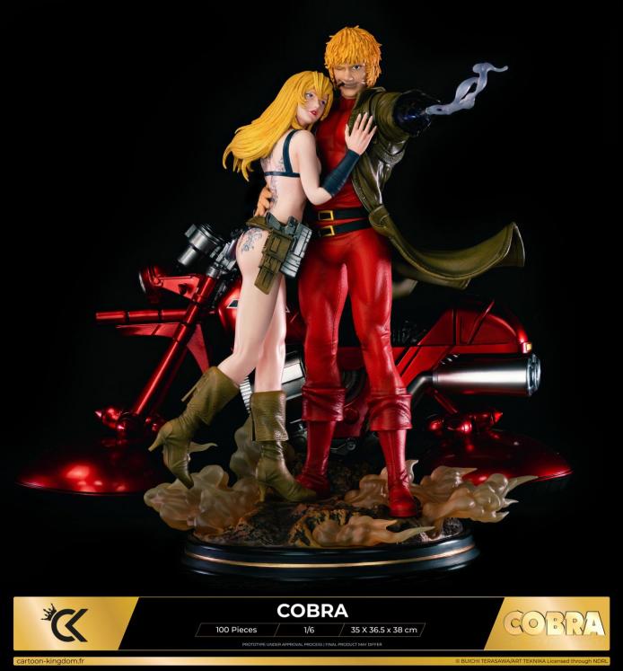 Figurine de collection Cobra, Dominique & Airbike (version planète chaude) 1/6 Cartoon Kingdom 2023