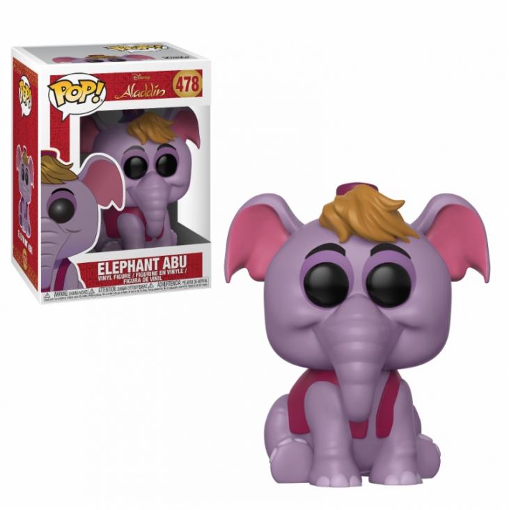 ALADDIN: ELEPHANT ABU, FUNKO POP! DISNEY #478 - figurine vinyle 10 cm