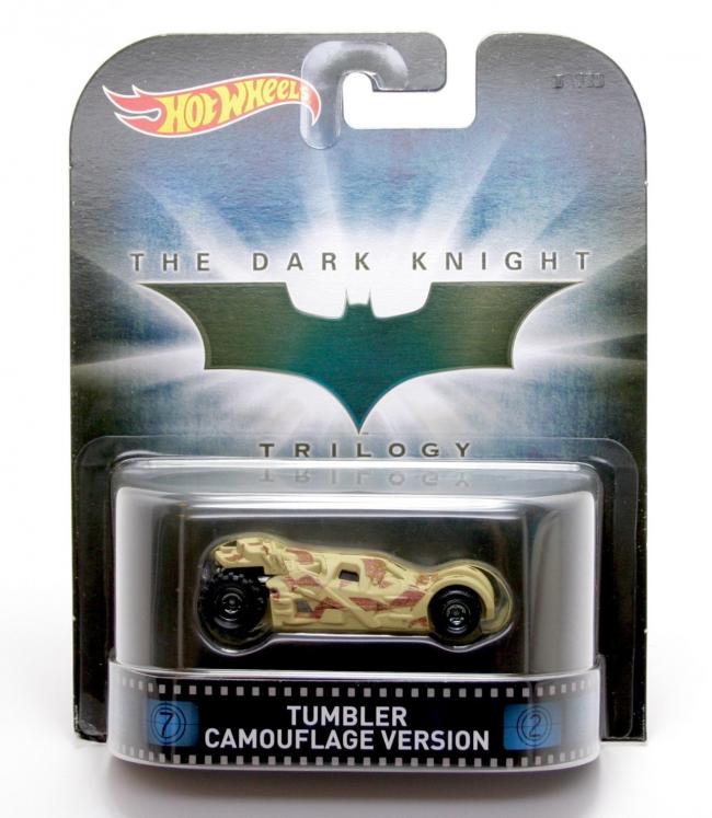 BATMAN, THE DARK KNIGHT: TUMBLER CAMOUFLAGE VERSION hotwheels retro entertainment - véhicule miniature 1/64