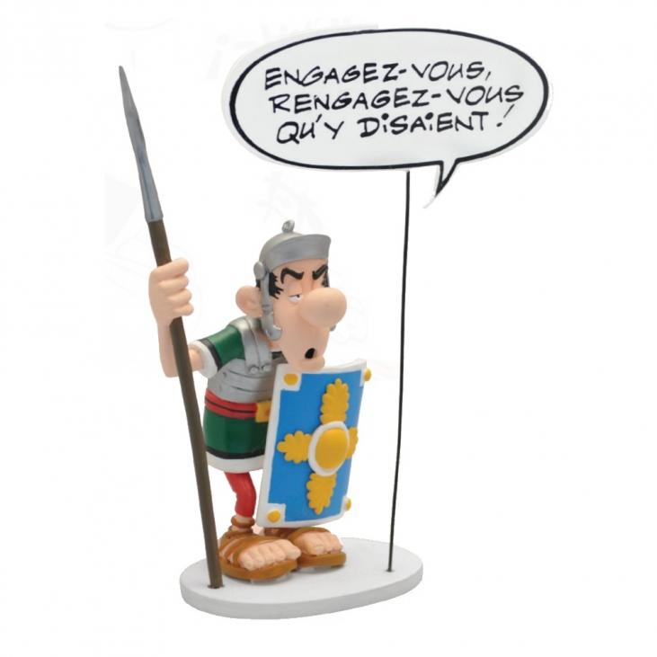 ASTERIX: LE LEGIONNAIRE ROMAIN ENGAGEZ-VOUS ! - statuette résine 18 cm Collection BULLES