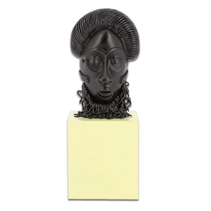 TINTIN: LE MASQUE AFRICAIN, Collection Le Musée Imaginaire de TINTIN - statuette résine 14 cm