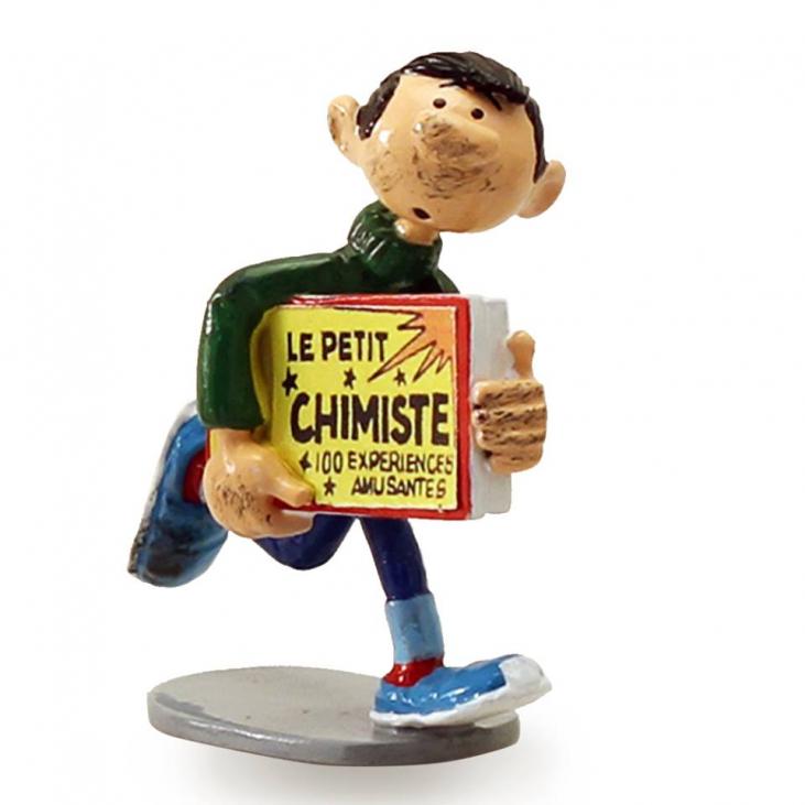 GASTON: GASTON ET LE KIT DU PETIT CHIMISTE (Collection Gaston Inventions) - figurine métal 6 cm (pixi 6570)