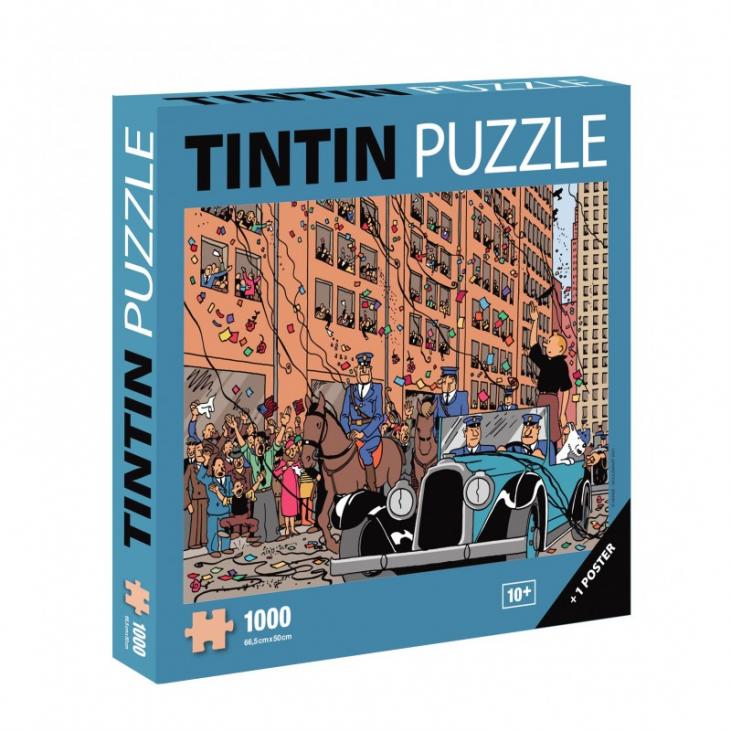 Puzzle Tintin parade 1000 pièces 66.5 x 50 cm + poster