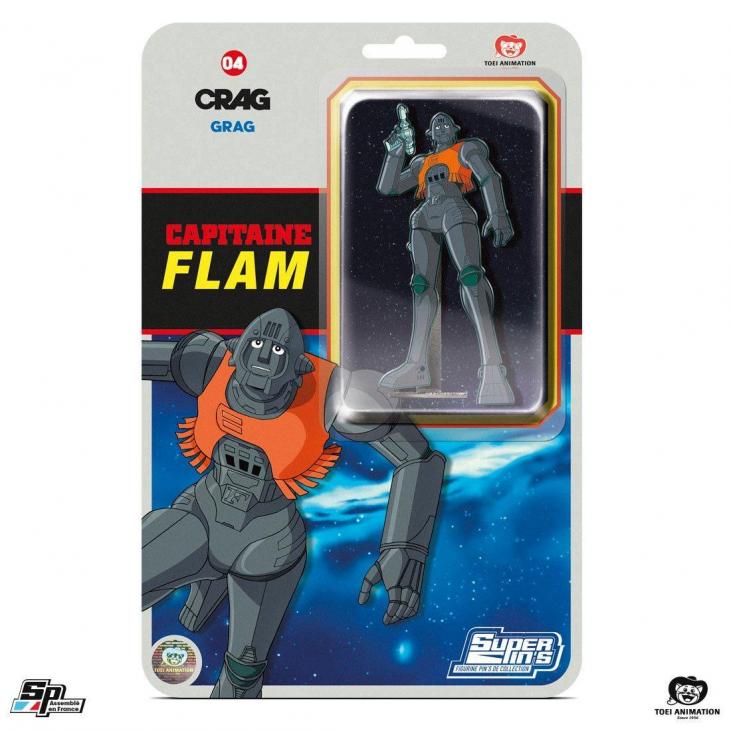 Figurine/Pin's Capitaine Flam Crag en blister card SP Collections 2023
