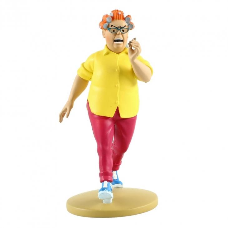 Figurine Tintin: Peggy Alcazar la tigresse (version kiosque #79) - statuette résine 12 cm + livret