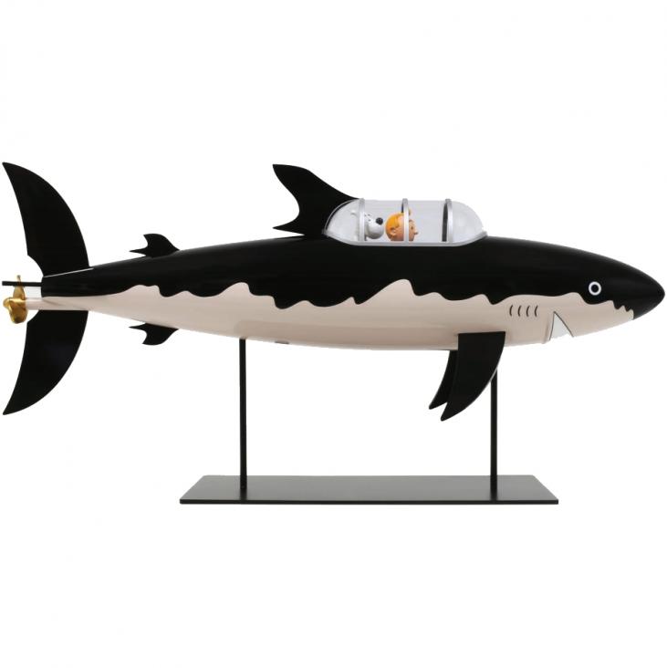 Figurine Tintin le sous-marin requin 77 cm Moulinsart (40029)
