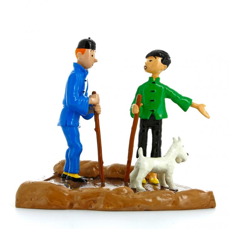 Figurine de collection Tintin & Tchang Petit guide Moulinsart 2006 (46218)
