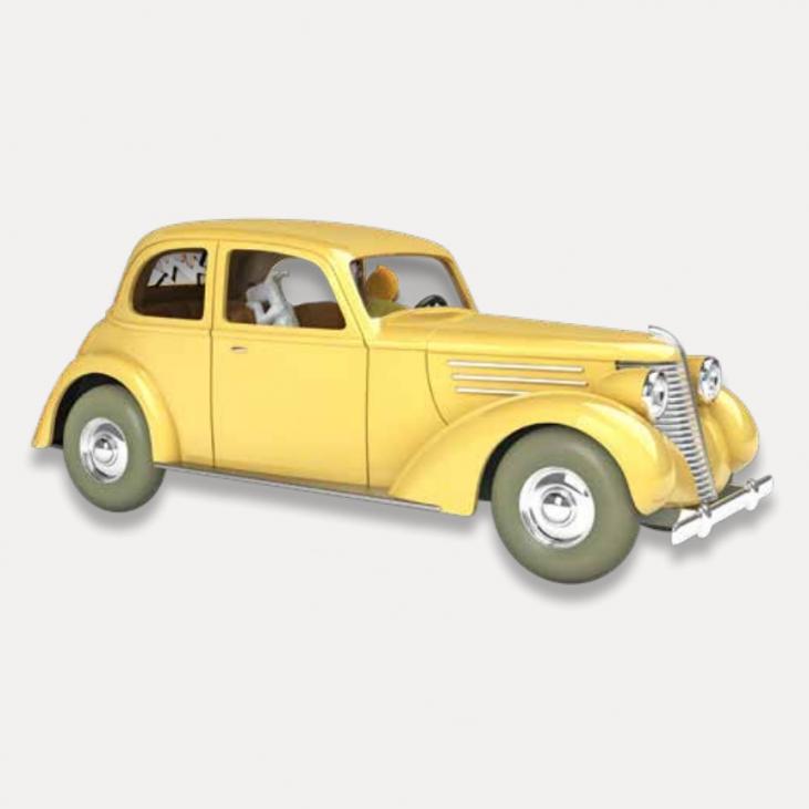 Les voitures de Tintin 1/24 N°61, l'auto accidentée Le crabe aux pinces d'or Tintinimaginatio 2022 (29961)