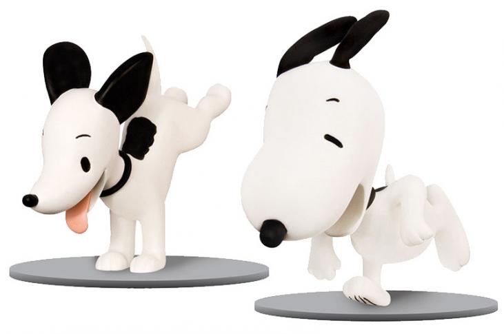 PEANUTS: SNOOPY THEN AND NOW- pack de 2 figurines vinyle 10 cm