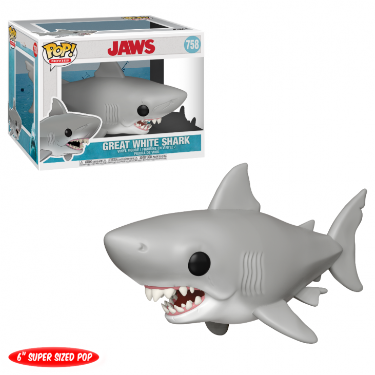 LES DENTS DE LA MER / JAWS: GREAT WHITE SHARK, FUNKO POP! MOVIES #758 - figurine en vinyle 15 cm