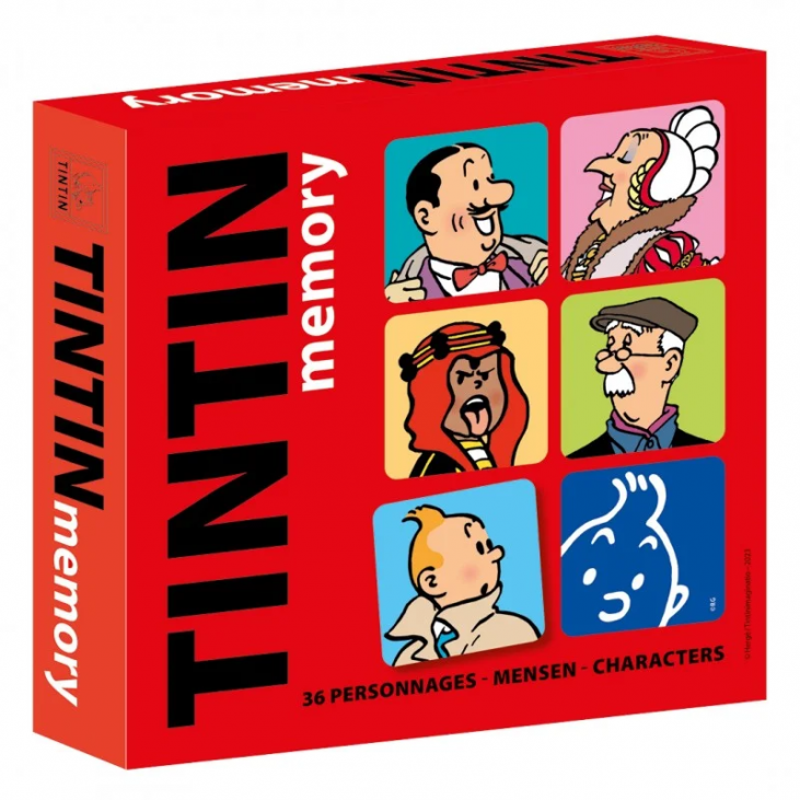 Jeu Memory Tintin, Les personnages des albums de Tintin Tintinimaginatio 2023