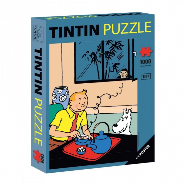 Puzzle Tintin prenant son thé 1000 pièces Tintinimaginatio (81557)