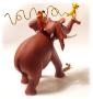 SPIROU: SPIROU ET LE MARSUPILAMI CHEVAUCHANT L'ELEPHANT AVEC SPIP COURANT - figurines métal