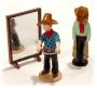TINTIN: LE MAGASIN DE VETEMENTS - figurine métal 8 cm