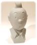 TINTIN - BUSTE MONOCHROME GRIS - statuette résine 35 cm