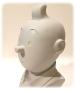 TINTIN - BUSTE MONOCHROME GRIS - statuette résine 35 cm