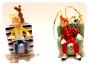 SPIROU, FANTASIO, MARSU & SPIP DANS LES FAUTEUILS - figurines métal 8.5 cm