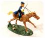 LES TUNIQUES BLEUES: STARK CHARGEANT A CHEVAL - figurines métal 14 cm