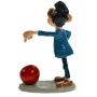 GASTON LAGAFFE: PRUNELLE ET LA BOULE DE BOWLING - figurine métal 7.5 cm