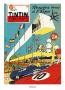 MICHEL VAILLANT: LE GRAND DEFI (couverture Journal de Tintin 1958 N°01) - affiche 50 x 70 cm