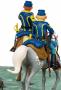 Figurine de collection Les Tuniques Bleues, Chesterfield et Blutch Le passage du gué LMZ Collectibles 2022