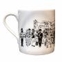 TINTIN: LA CARTE DE VOEUX 1972 - mug en porcelaine