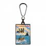 Porte-clés métal Tintin couvertures L'ile noire Moulinsart 2022 (42529)