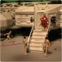 COSMOS 1999: DELUXE EAGLE HANGAR - diorama + véhicules miniatures 29 cm