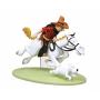 (article défectueux) Figurine Tintin à cheval Tintin en Amérique version colorisée Moulinsart 42178